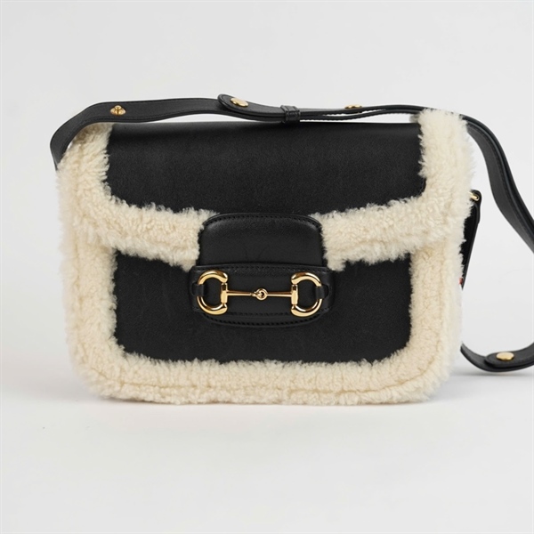 Túi GG 1955 đen viền bông (E041098575) sz24 +