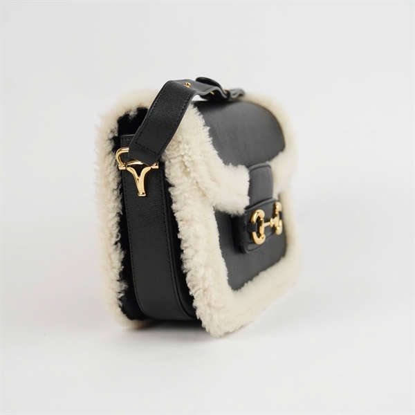 Túi GG 1955 đen viền bông (E041098575) sz24 +