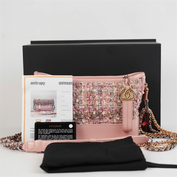 Túi Chanel Gab hồng (27952649) sz20 +