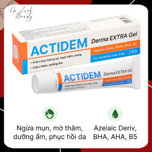 Kem trị mụn actidem 18g màu cam