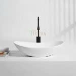 Chậu Lavabo Oval Trắng Đặt Bàn LC F05
