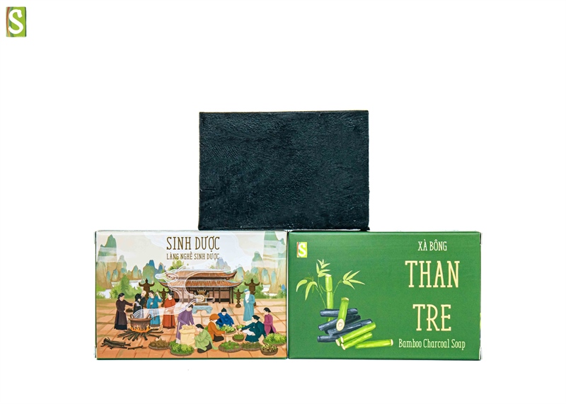 Xà bông than tre - Bamboo charcoal soap 110g