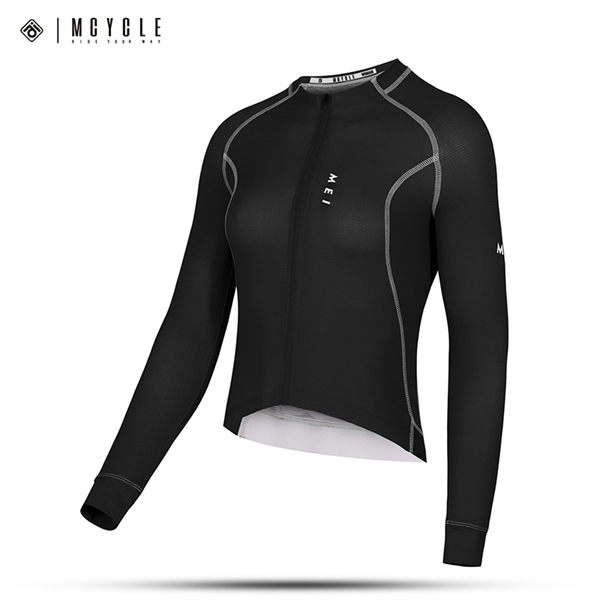 Áo đạp xe MY341W pro woman long sleeves black jersey chính hãng Mcycle