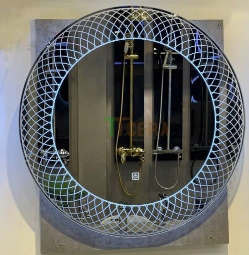 Gương Led Hoa Văn Tròn 60x60 LC-PK36