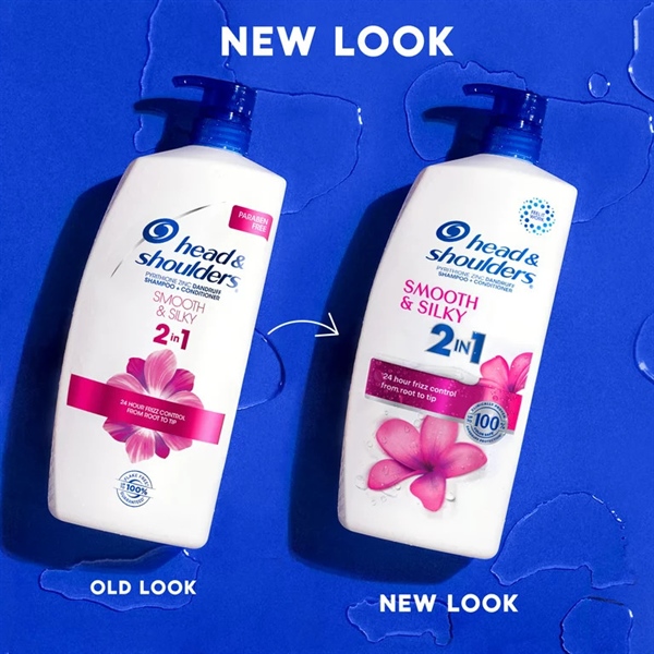 DẦU GỘI HEAD 2IN1 SMOOTH&SILKY 835ML