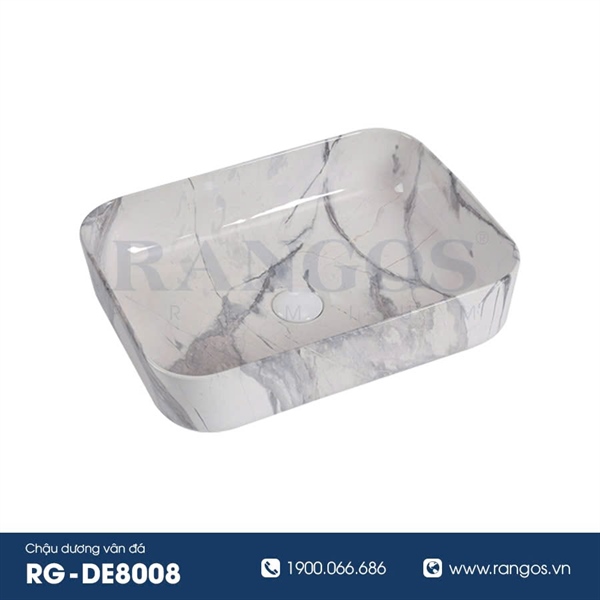 Chậu rửa lavabo đặt bàn Rangos RG-DE8008
