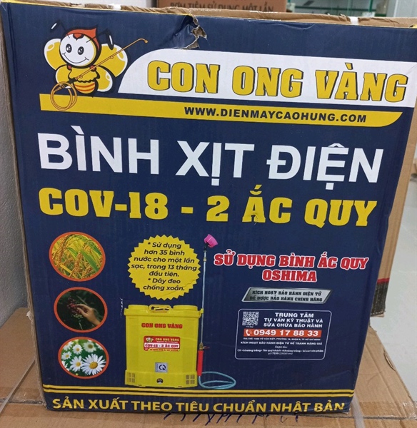 Bình xịt điện con ong vàng 18 lit