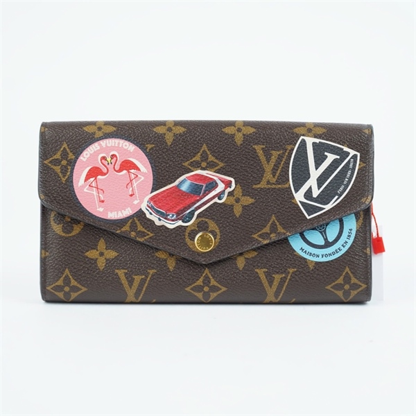 Ví LV hoa nâu in hình oto (LT) KG+
