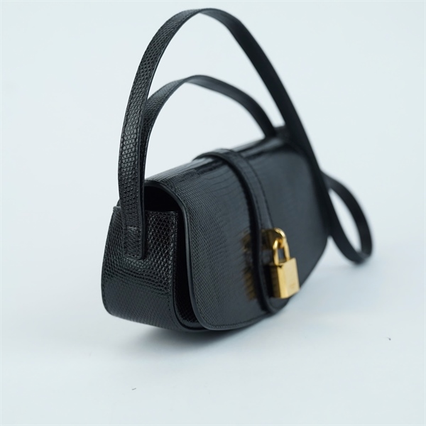 Túi Celine kẹp nách đen sz19 KG+