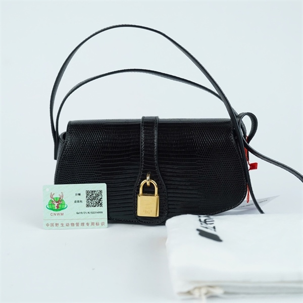 Túi Celine kẹp nách đen sz19 KG+