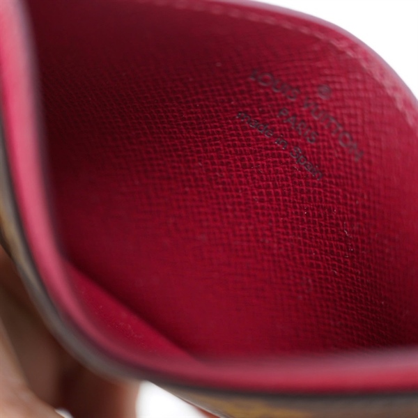 Ví LV hoa nâu ngắn đựng thẻ (LT) KG+