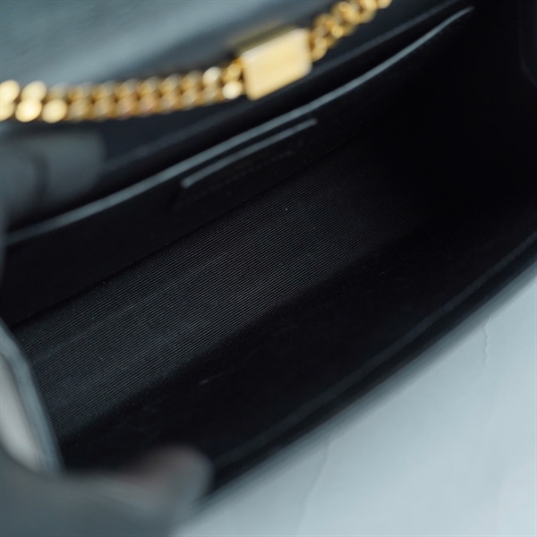 Túi YSL đen đính đá sz24 KG+