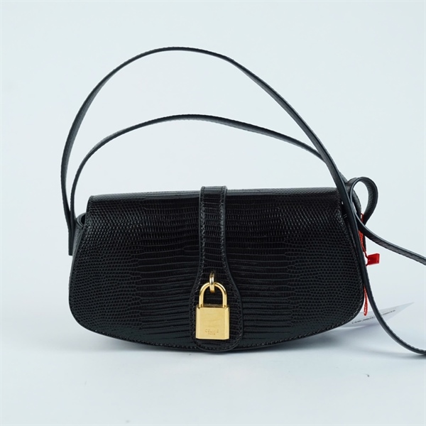 Túi Celine kẹp nách đen sz19 KG+