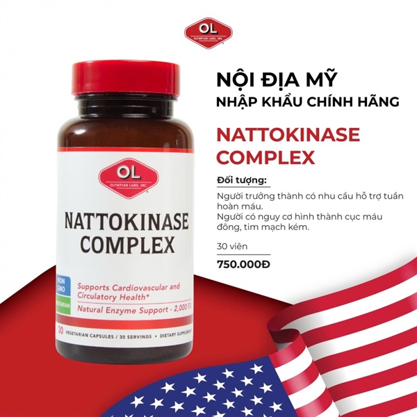 Nattokinase Complex hộp 30v