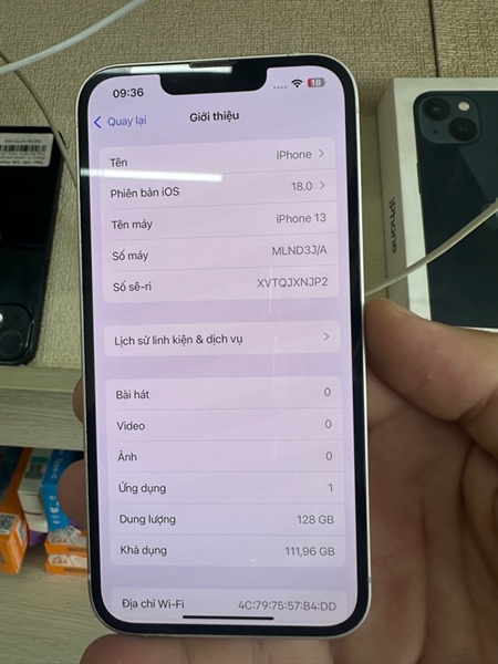 IPhone 13 128GB Starlight - Pin Zin 70% ( Miễn phí thay pin - Zin Nguyên bản - Đẹp 99 )
