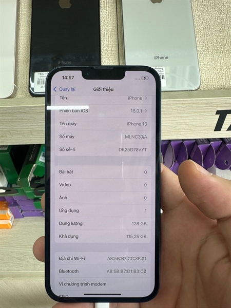 IPhone 13 128GB Midnight - Pin 79% ( Miễn phí thay pin - Zin nguyên bản - 9899 )