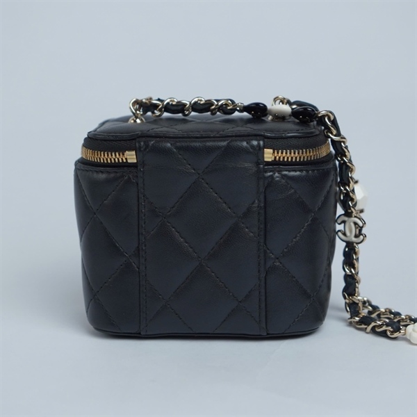 Túi Chanel Vanity đen (LUK7THK5) sz10 (BQ) KG+