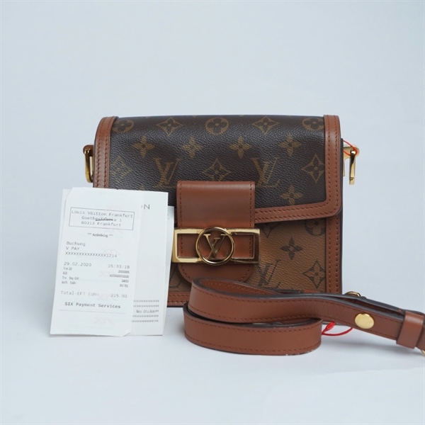 Túi LV Dauphine hoa nâu (CA0270) sz19 (BQ) KG+