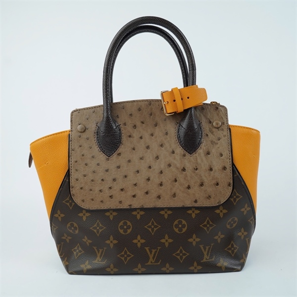 Túi LV Handle hoa nâu kèm 2 chìa (AR1183) sz26 (BQ) KG+