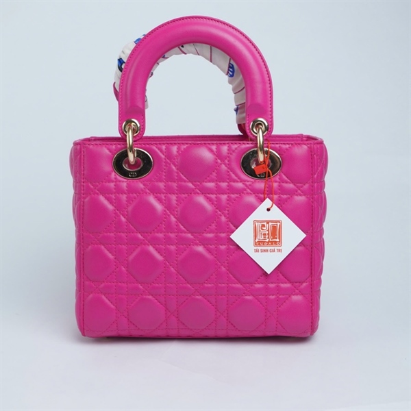 Túi Dior Lady hồng (09-MA-1127) szS (BQ) KG+