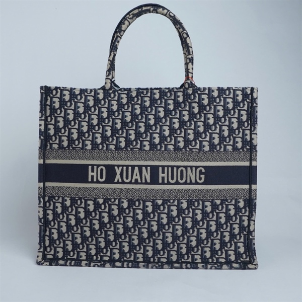 Túi Dior Tote xanh xám (50-MA-0242) sz42 (BQ) KG+