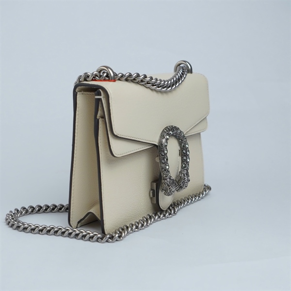 Túi GG Dionysus trắng (421970-493075) sz20 (BQ) KG+