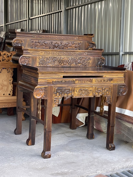 BÀN CÚNG 3T GỖ MUỒNG 154 CUỐN