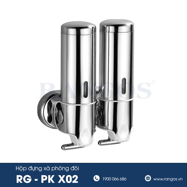 Hộp đựng xà phòng rửa tay đôi RANGOS RG-PKX02