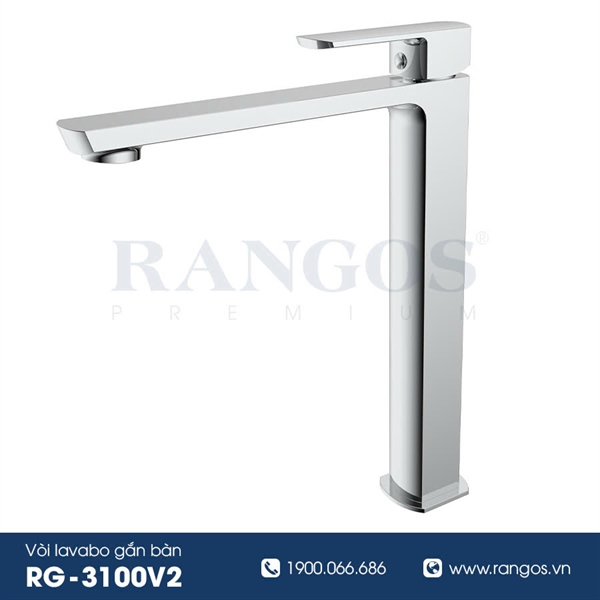 Bộ vòi lavabo gắn bàn Rangos RG-3100V2