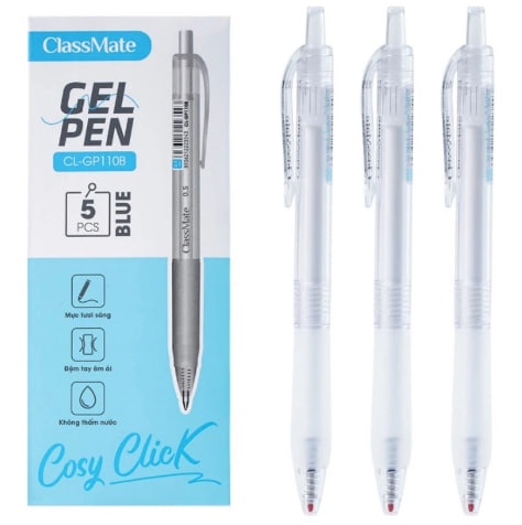 Bút gel bấm Cosy 110B xanh