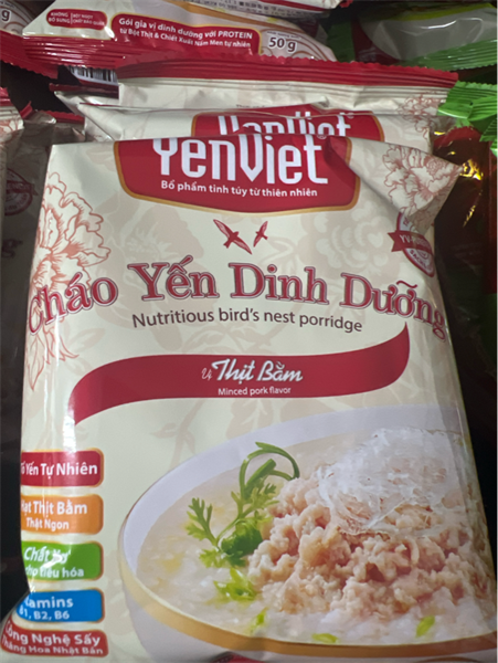 Cháo yến thịt bằm