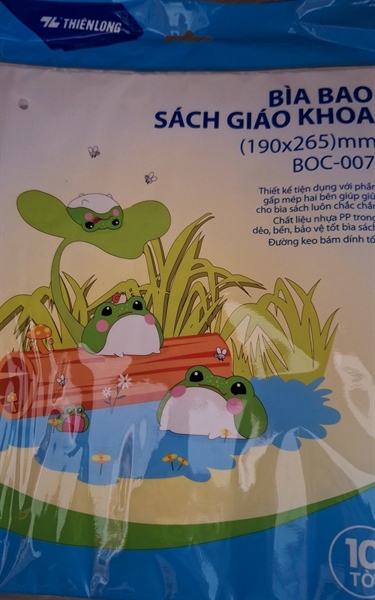 Bìa bao sách giáo khoa 190X265MM boc-007