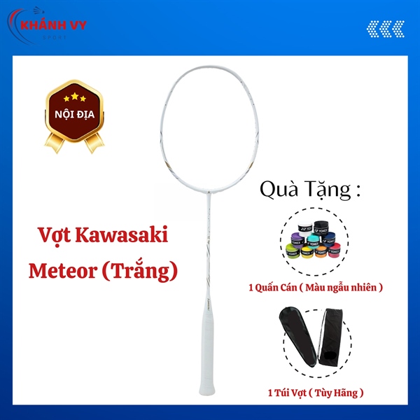 Vợt Cầu Lông Kawasaki Meteor - Trắng( Nội Địa Trung )