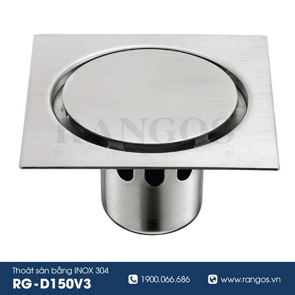 Thoát sàn nhà tắm cao cấp INOX 304 RG-D150V3