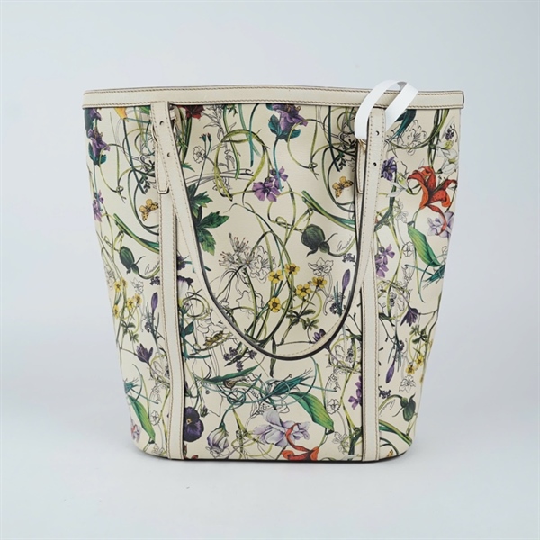 Túi GG Tote in hoa lá (336777-204900) sz36 (A-T) KG+