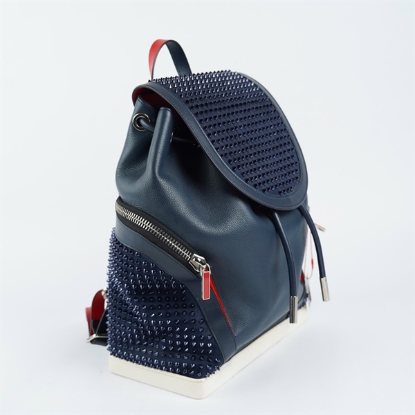 Balo Louboutin xanh đính đá (TH) KG+