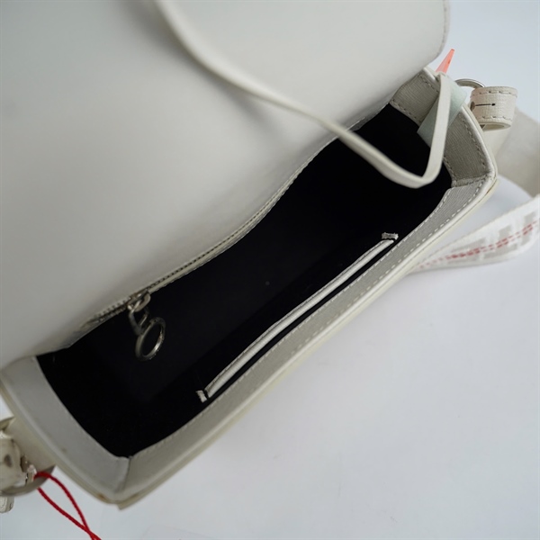 Túi Off-White đeo chéo trắng sọc đen sz18 (TH) KG+