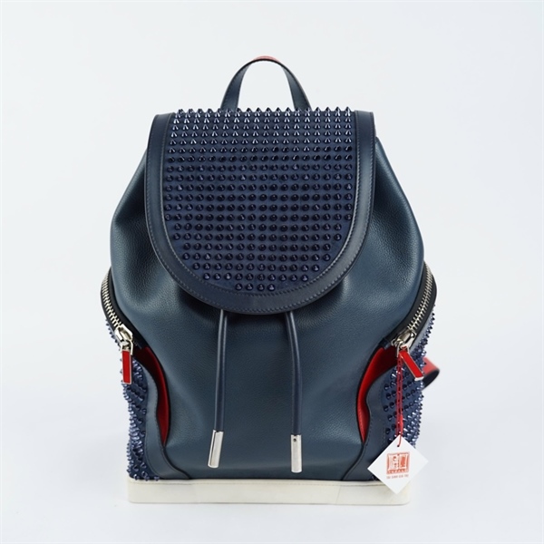 Balo Louboutin xanh đính đá (TH) KG+