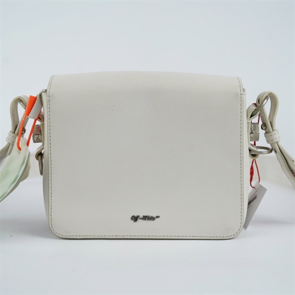 Túi Off-White đeo chéo trắng sọc đen sz18 (TH) KG+