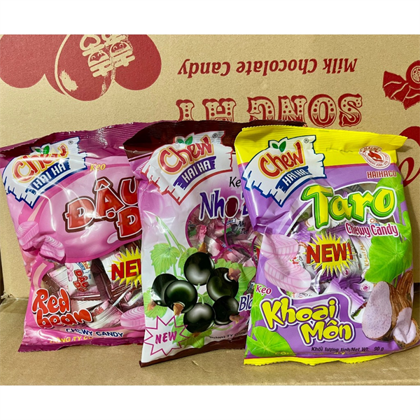 Kẹo chew Hải Hà vị nho đen