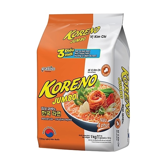 Mì vị Kim chi Koreno Jumbo