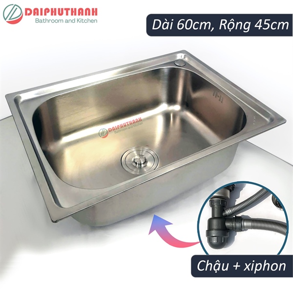 Chậu chén C6045R 1 hộc (I)