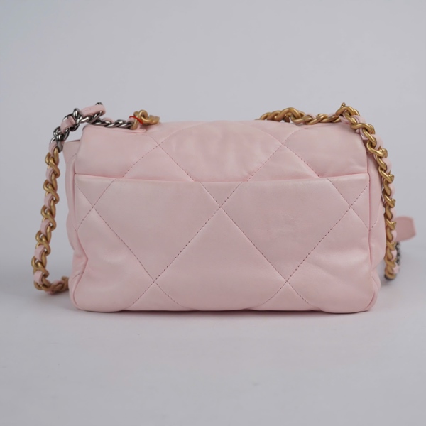 Túi Chanel C19 hồng nude (UJLG8UCC ) sz25 (BQ) KG+