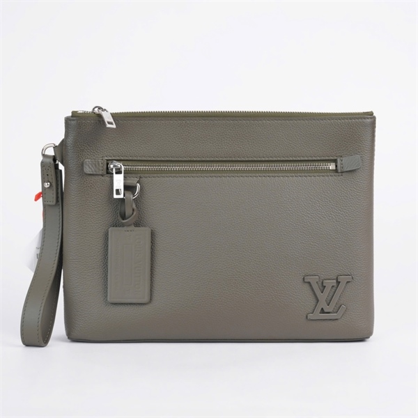 Túi LV Clutch xám xanh sz28 (BQ) KG+