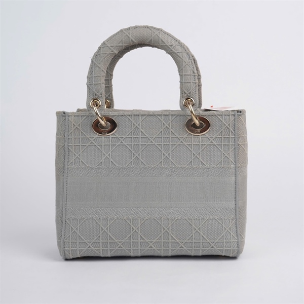 Túi Dior Lady xám (50-MA-0220) szM (BQ) KG+