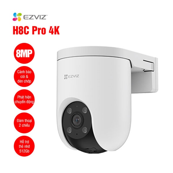 Camera WiFi EZVIZ H8C Pro 4K 8MP [Quay quét thông minh]