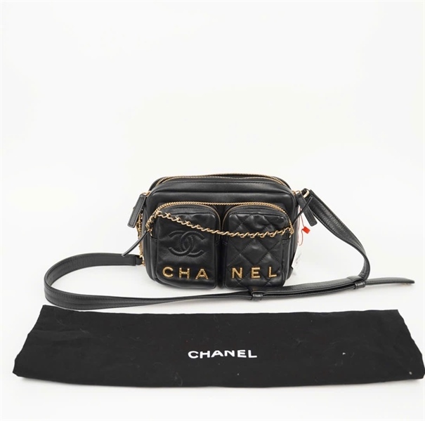 Túi Chanel Camera đen (TA8GP86A) sz20 +