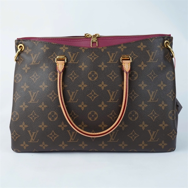 Túi LV Pallas hoa nâu viền tím (SN2143) sz33 +