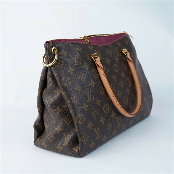 Túi LV Pallas hoa nâu viền tím (SN2143) sz33 +
