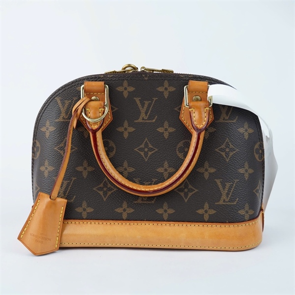 Túi LV Alma hoa nâu có tag xanh (FL3156) (A-T) KG+